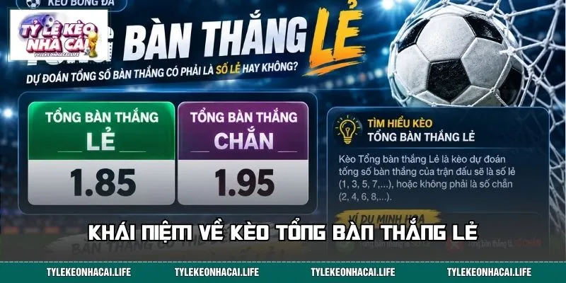 Khái niệm về kèo tổng bàn thắng lẻ